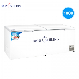 穗凌 BD-1000单温冷柜商用超市柜冰柜冷冻冷藏转换卧式大容量冰柜