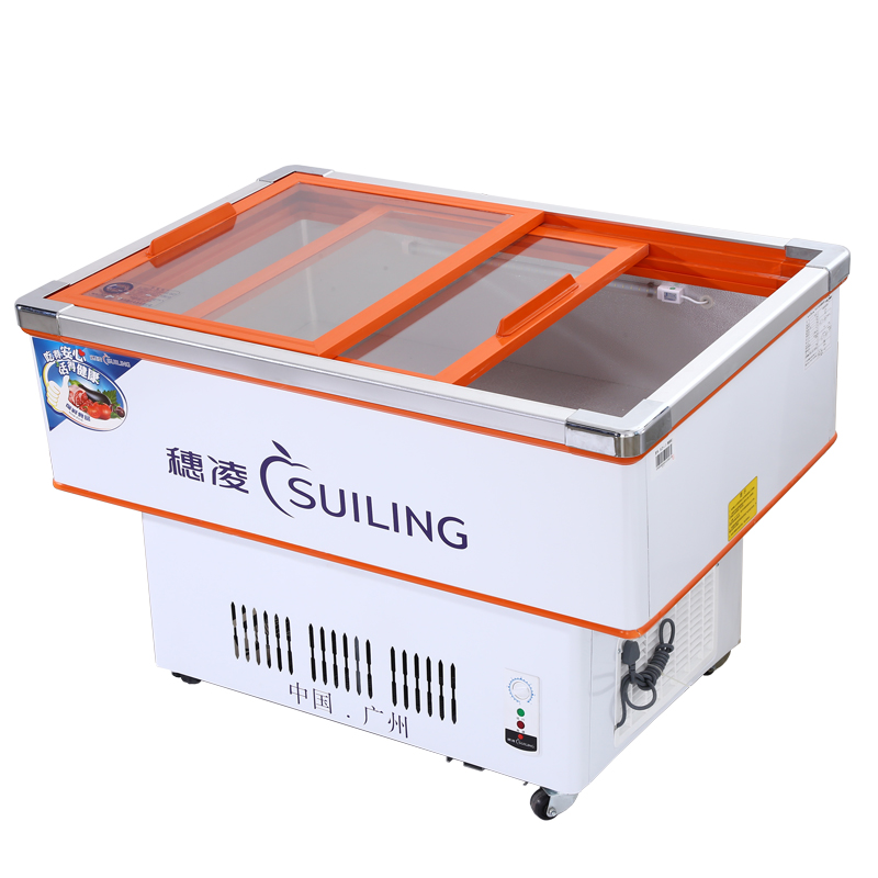 穗凌 DLCD-1.6(海鲜柜）卧式商用展示冰柜冷柜生鲜冷冻冷藏保鲜柜