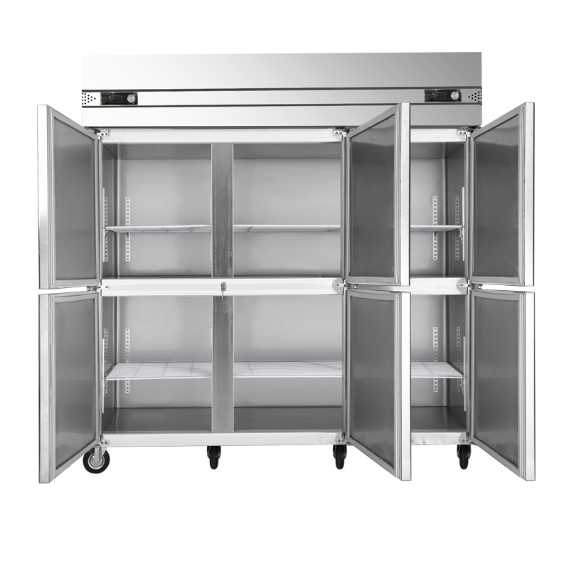 穗凌Q1.6L6-C冰柜商用不锈钢六门厨房柜双温双箱冷冻冷藏保鲜冰箱
